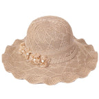 New Women's Summer Sun Hat, UV Protection, Breathable Sweet Casual Cap, Foldable Wide Brim Beach Hat